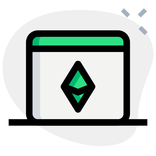 Blockchain currency economy cryptocurrency icon