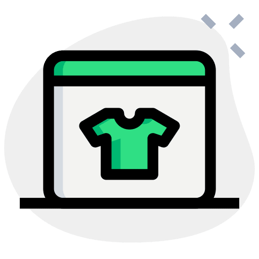 Online shopping commerce online shopping seo and web icon