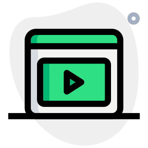 Online streaming player online streaming video player icon