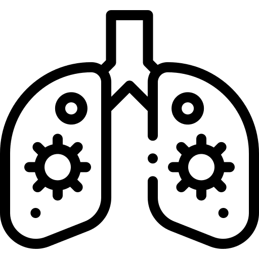 Pneumonia lung outbreak pneumonia icon