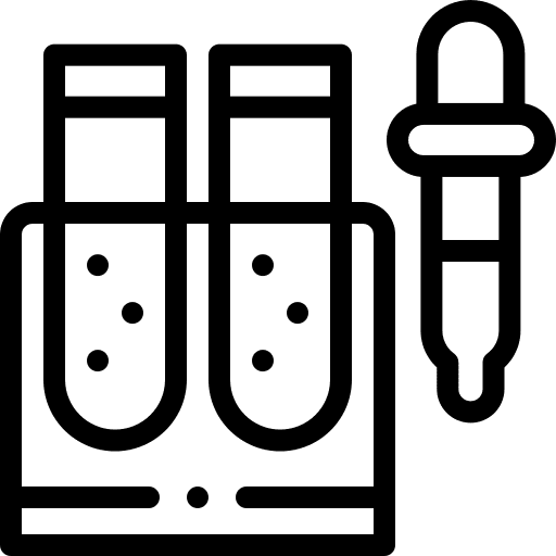 Vaccine vaccine test tubes pharmacy icon