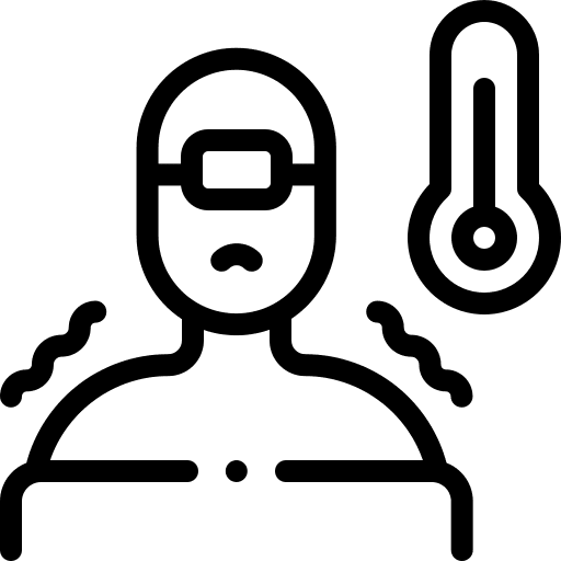 Fever healthcare and medical sick temperature icon