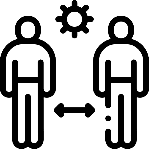 Keep distance keep distance coronavirus cautious icon