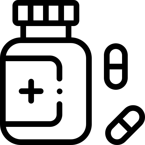 Medicine drugs medication pills icon