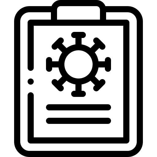 Virus biology healthcare virus icon