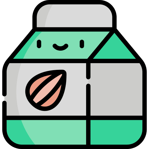 Almond milk diet milk fruit icon
