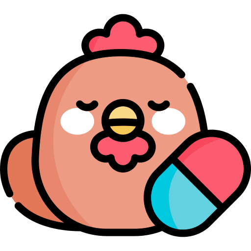 Poultry food industry farming chicken icon