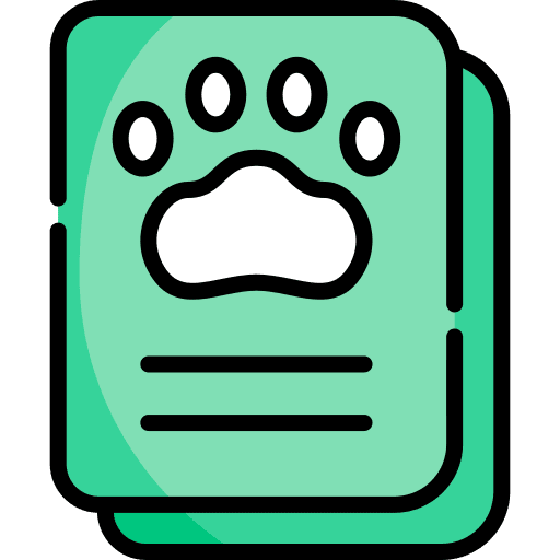 Vaccination vaccination animals document icon