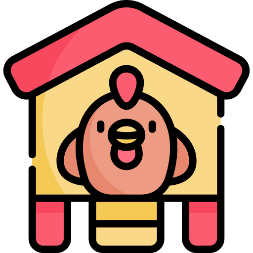 Chicken animals farm hen icon