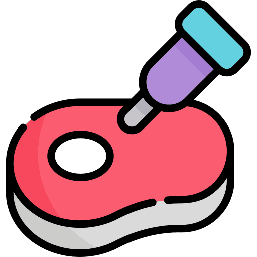 Meat food and restaurant hormones meat icon