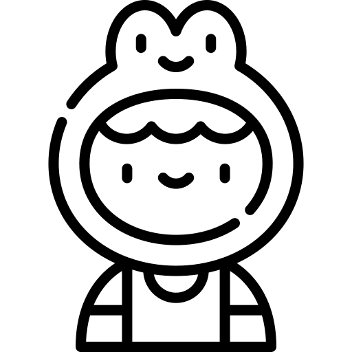 Boy costume person cap icon