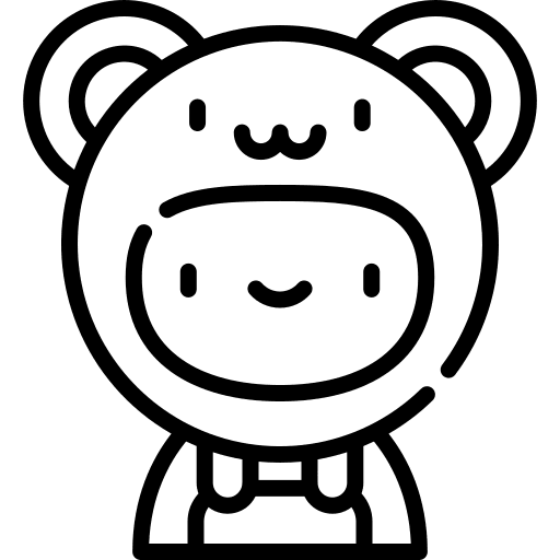 Boy young profile cap icon