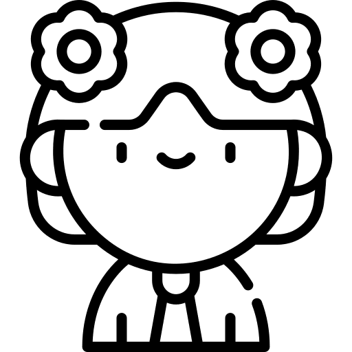 Girl user profile young icon