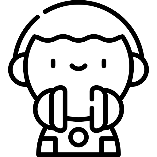 Boy boy headphone music icon