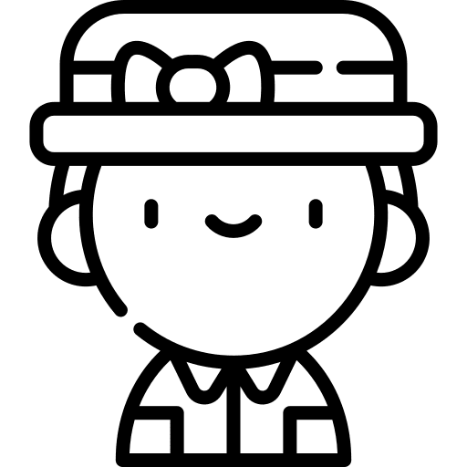 Boy profile hat person icon