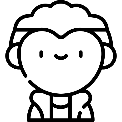 Boy profile person user icon