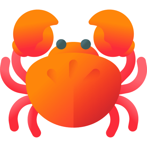 Crab nature sea wildlife icon