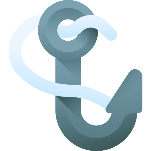 Fishing hook hook free time sport icon