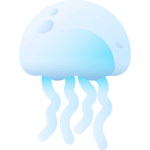 Jellyfish sea animal jellyfish icon