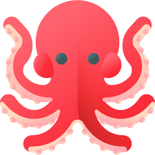 Octopus cephalopods invertebrate sea life icon