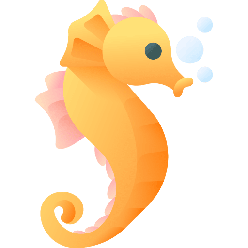 Seahorse seahorse aquatic nature icon