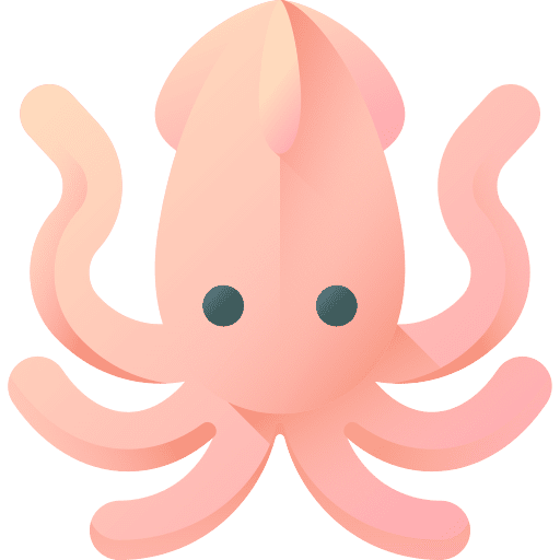 Squid animals cephalopods invertebrate icon