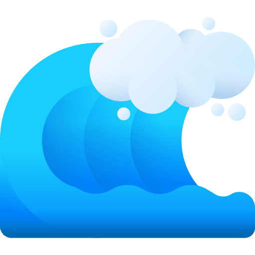 Waves water summer ocean icon