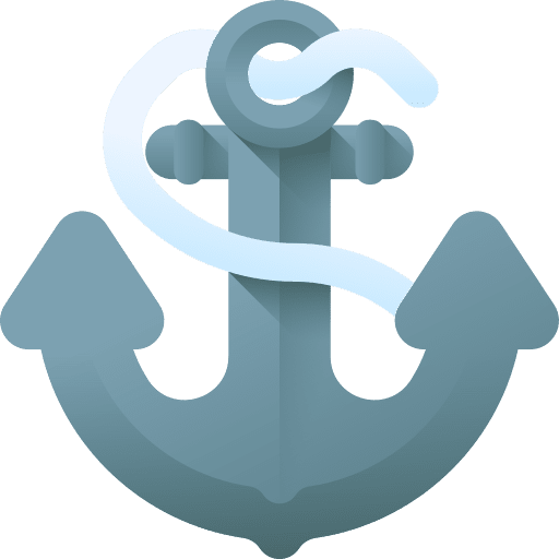 Anchor boat ship navigation icon