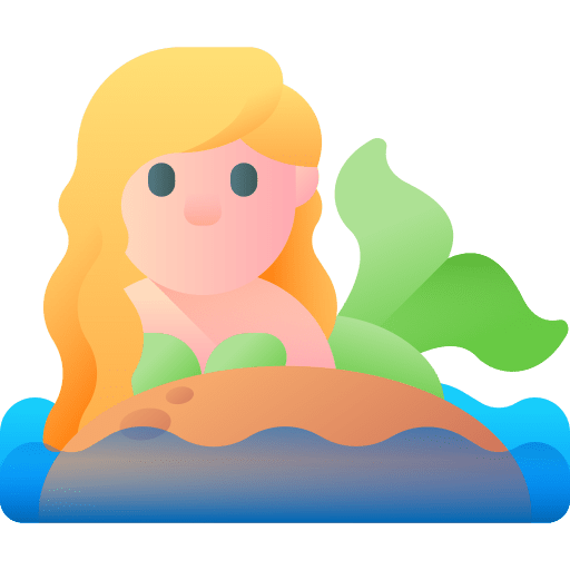 Mermaid sea life legend mermaid icon