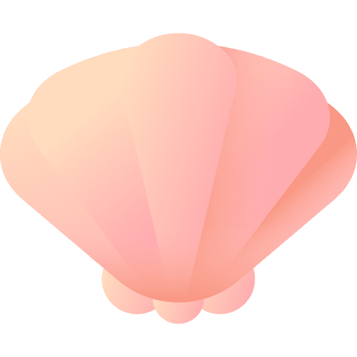 Shell sea life shell animals icon