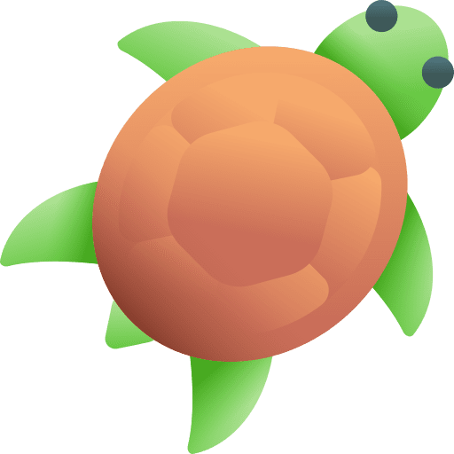 Turtle wild life sea life tortoise icon