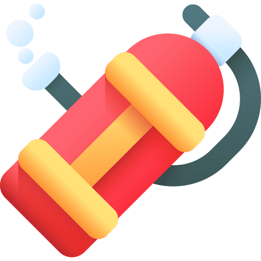 Oxygen tank o2 sports and competition underwater icon
