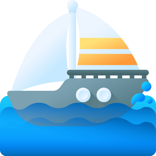 Ship transportation sea cruise icon