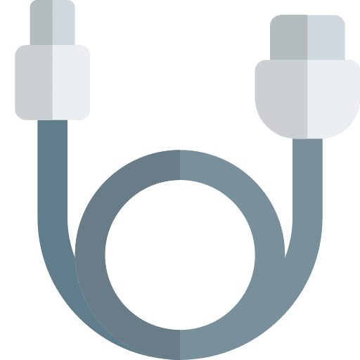 Cable technology connection charging icon