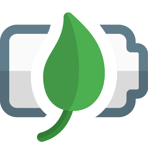 Environment eco battery electronics save icon