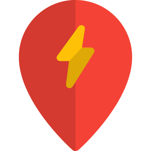 Electric charge placeholder energy charging icon