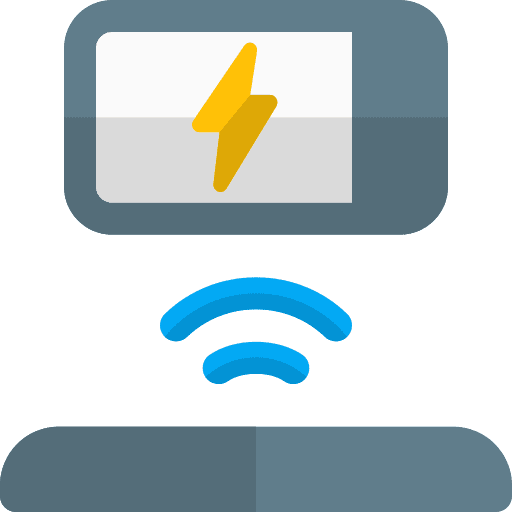 Charging status wireless charging status power icon