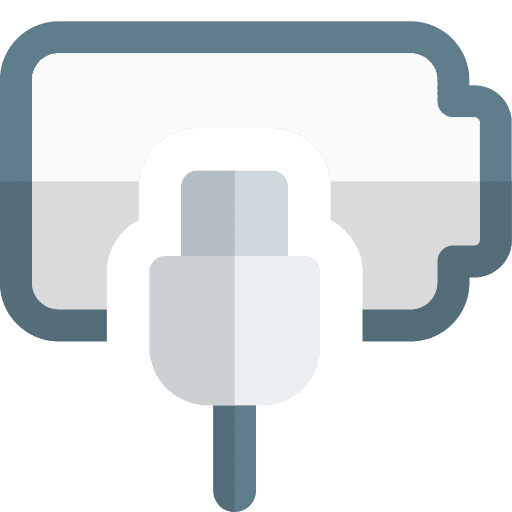 Connect battery level battery status energy icon