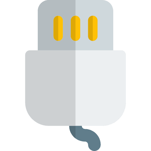 Connection wire connection usb icon