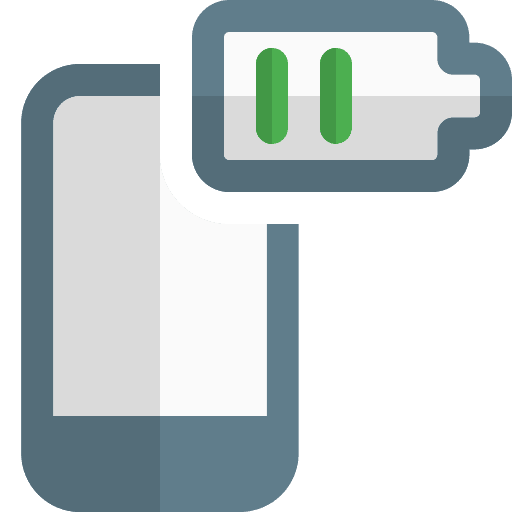 Low battery low battery telephone smartphone icon