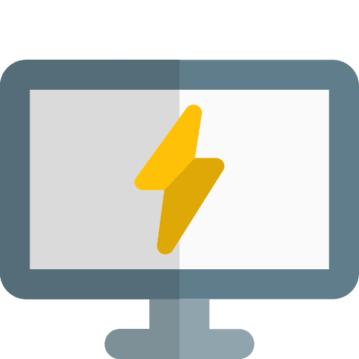 Monitor charge monitor adapter icon