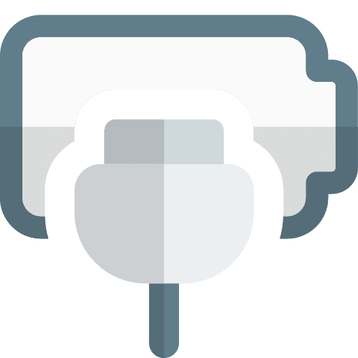 Power charging technology battery level icon
