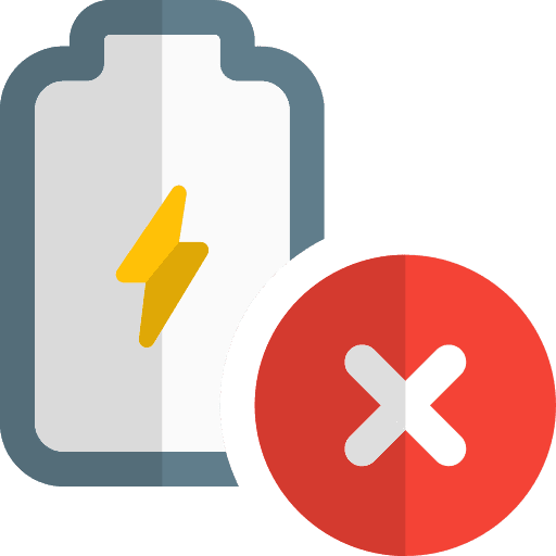 Remove battery level low battery status icon