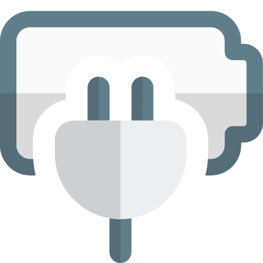 Charging battery level energy battery status icon