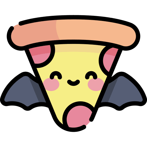 Pizza pizza party time halloween party icon
