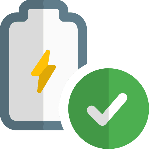 Verified verified power battery level icon