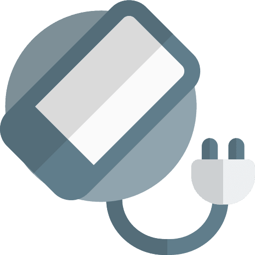 Wireless charging electronics mobile charge icon