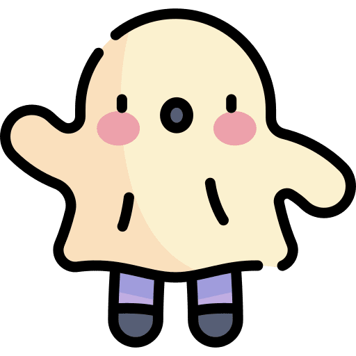 Ghost halloween party fear icon