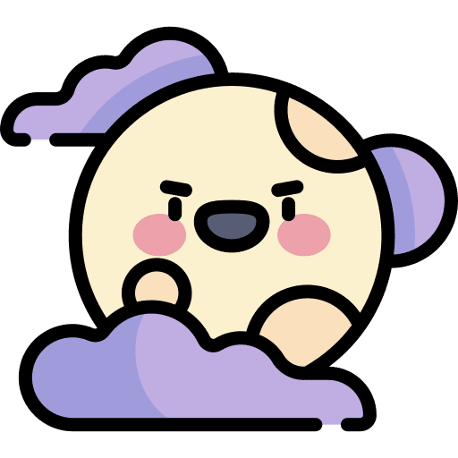 Moon moon scary cloud icon