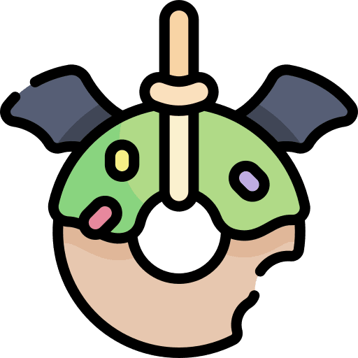 Game party halloween donut icon